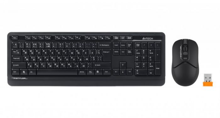 Комплект (клавіатура, мишка) бездротовий A4Tech FG1012 Black USB