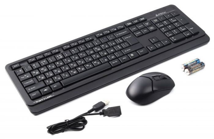 Комплект (клавіатура, мишка) бездротовий A4Tech FG1012 Black USB