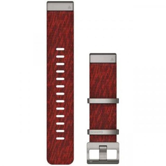 Ремінець Garmin QuickFit 22mm для Garmin Marq Jacquard Weave Red Nylon (010-12738-22)