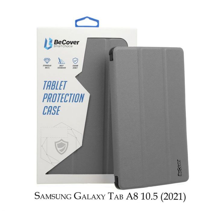 Чохол-книжка BeCover Smart для Samsung Galaxy Tab A8 SM-X200/SM-X205 Gray (707264)
