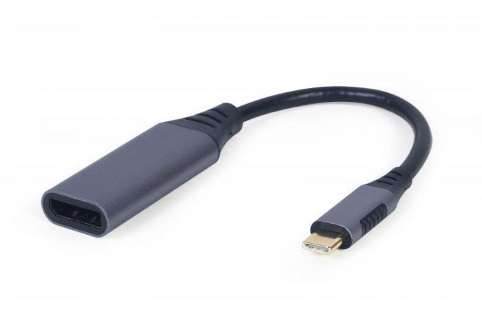Адаптер Cablexpert USB Type-C - DisplayPort (M/F), 0.15 м, Black (A-USB3C-DPF-01)