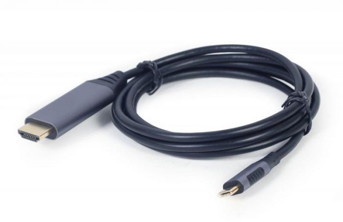 Кабель Cablexpert (CC-USB3C-HDMI-01-6) USB-С-HDMI, 4K 60Hz, 1.8 м, Black