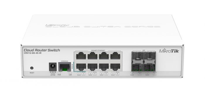 Коммутатор MikroTik CRS112-8G-4S-IN