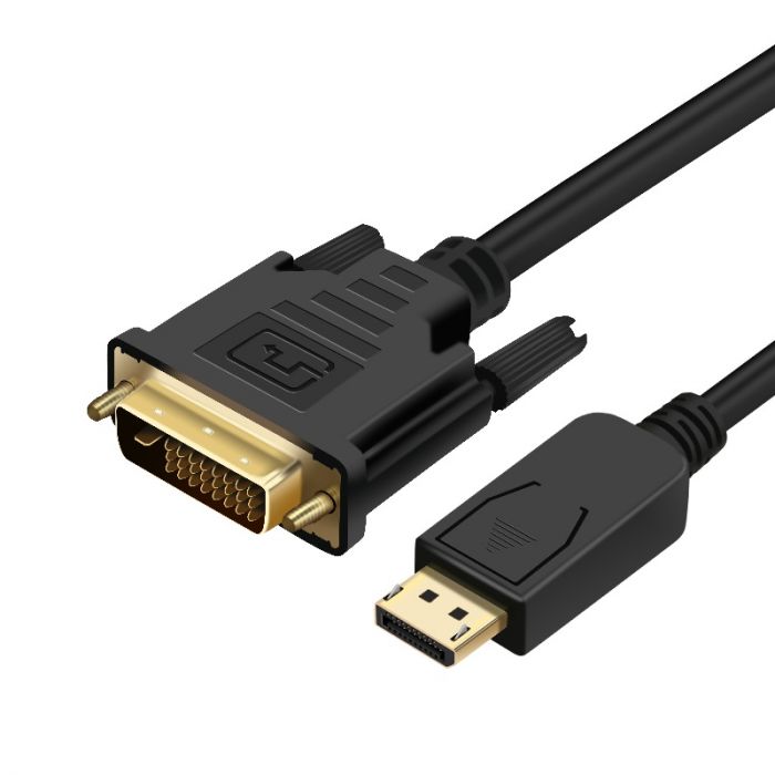 Кабель ProLogix DisplayPort - DVI (M/M), 1.8 м, Black (PR-DP-DVI-P-04-30-18m)