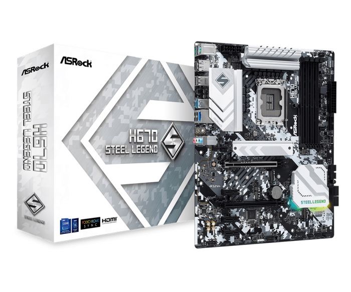 Материнська плата ASRock H670 Steel Legend Socket 1700