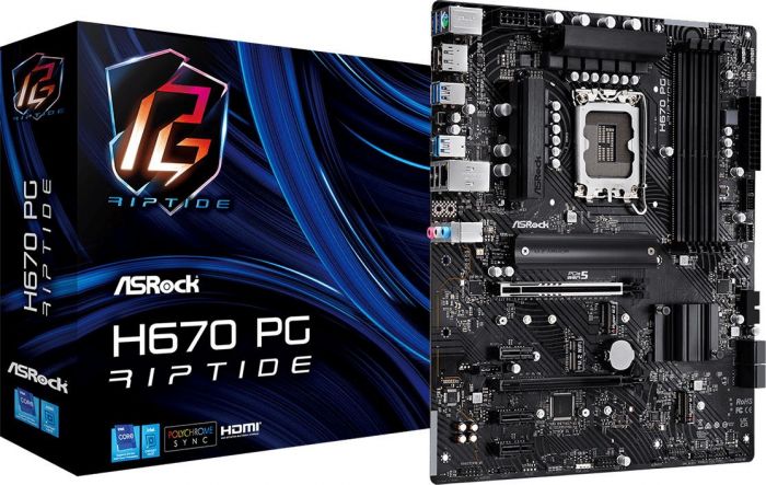 Материнська плата ASRock H670 PG Riptide Socket 1700