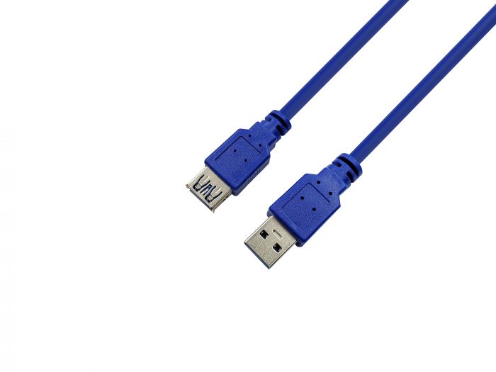 Кабель ProLogix (PR-USB-P-11-30-18m) USB 3.0 AM/AF, синій, 1.8 м