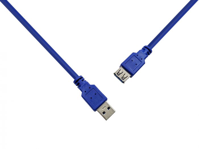 Кабель ProLogix (PR-USB-P-11-30-18m) USB 3.0 AM/AF, синій, 1.8 м