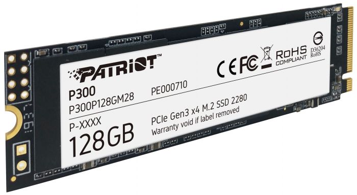 Накопичувач SSD  128GB Patriot P300 M.2 2280 PCIe 3.0 x4 NVMe TLC (P300P128GM28)