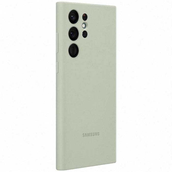 Чохол-накладка Samsung Silicone Cover для Samsung Galaxy S22 Ultra SM-S908 Olive Green (EF-PS908TMEGRU)