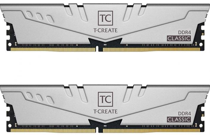 Модуль пам`яті DDR4 2х8GB/2666 Team T-Create Classic 10L Gray (TTCCD416G2666HC19DC01)