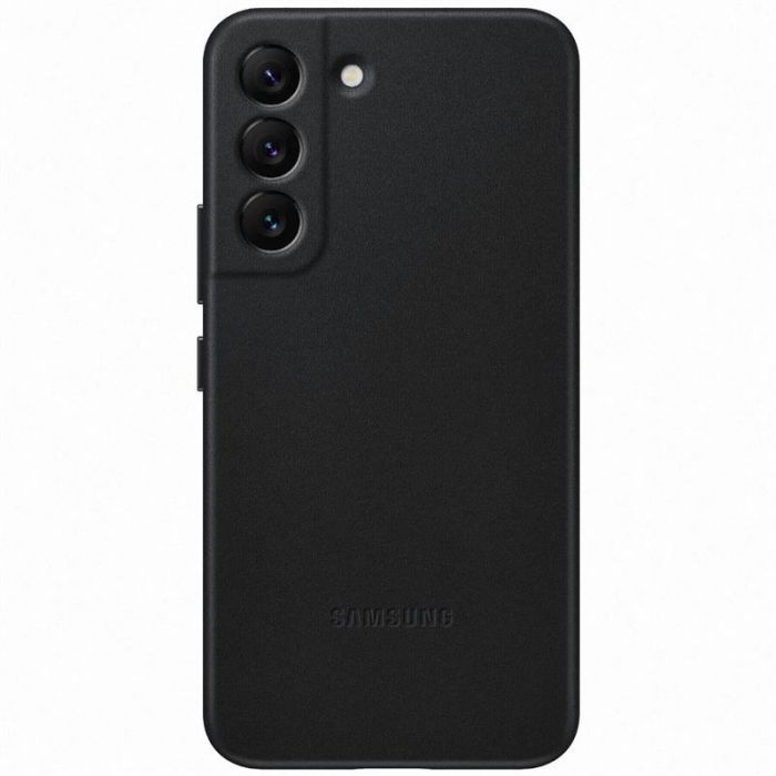 Чохол-накладка Samsung Leather Cover для Samsung Galaxy S22 SM-S901 Black (EF-VS901LBEGRU)