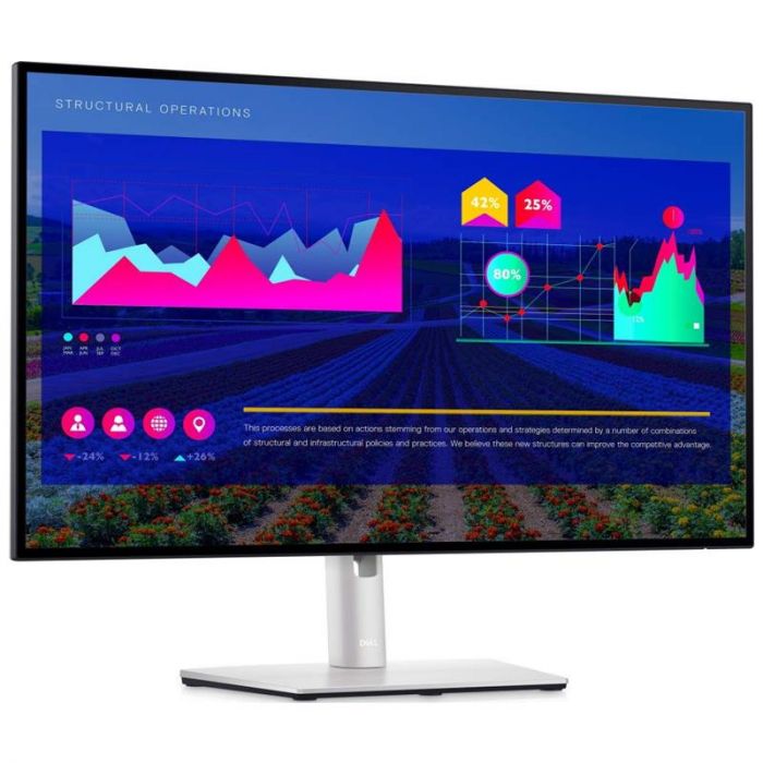 Монiтор DELL 27" U2722D (210-AYUK) IPS Silver