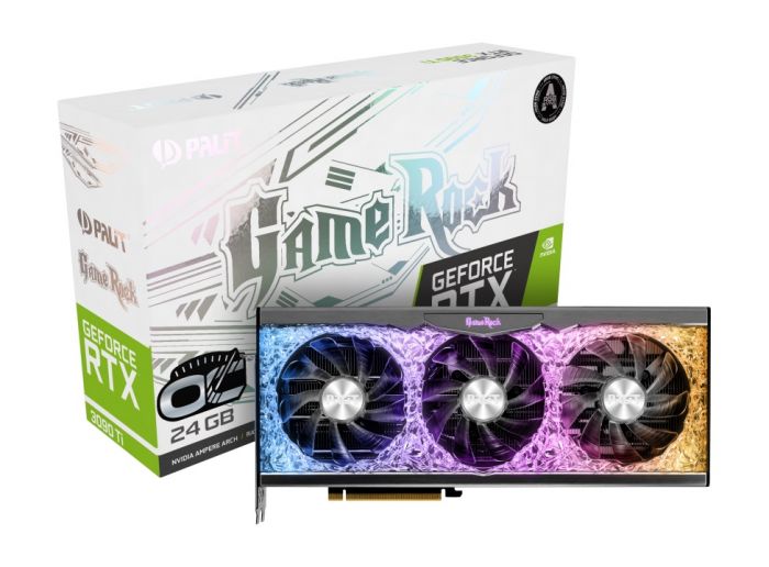 Відеокарта GF RTX 3090 Ti 24GB GDDR6X GameRock OC Palit (NED309TS19SB-1022G)