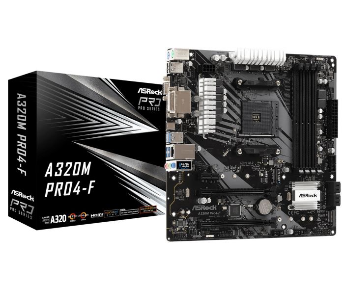 Материнська плата ASRock A320M Pro4-F Socket AM4