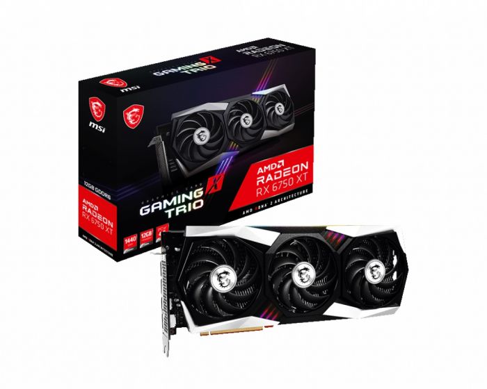 Відеокарта AMD Radeon RX 6750 XT 12GB GDDR6 Gaming X TRIO MSI (Radeon RX 6750 XT Gaming X TRIO 12G)