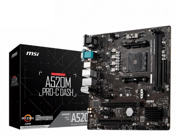 Материнська плата MSI A520M Pro-C Dash Socket AM4