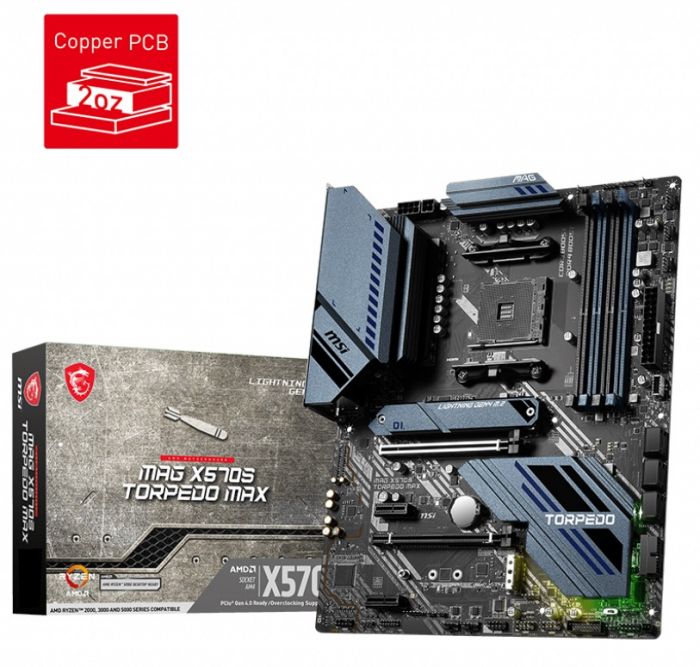 Материнська плата MSI MAG X570S Torpedo Max Socket AM4