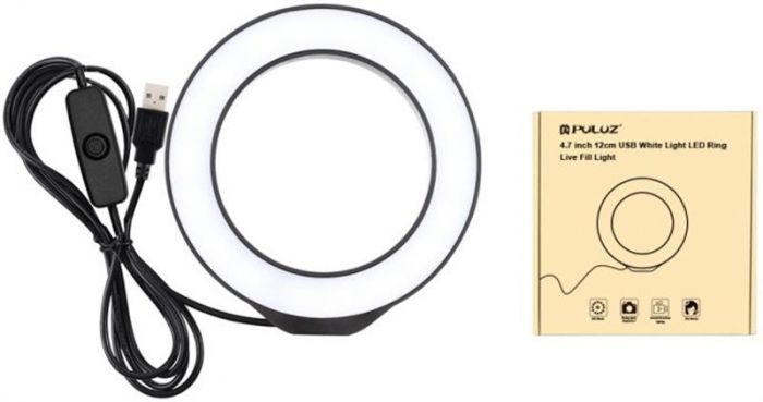 Кільцева USB LED-лампа Puluz PU421B 4.7" (PU421B)