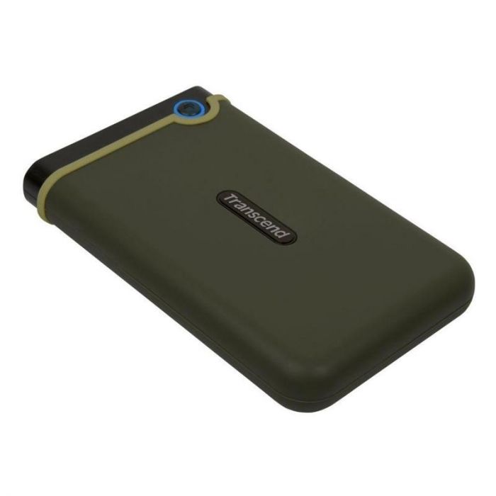 Накопичувач зовнiшнiй HDD 2.5" USB 1.0TB Transcend StoreJet 25M3 Military Green Slim (TS1TSJ25M3G)