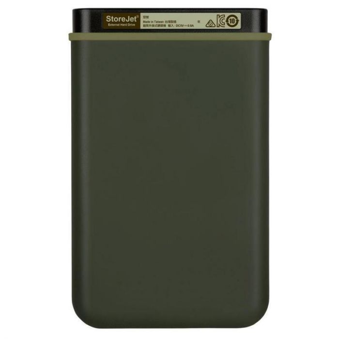 Накопичувач зовнiшнiй HDD 2.5" USB 2.0TB Transcend StoreJet 25M3 Military Green Slim (TS2TSJ25M3G)