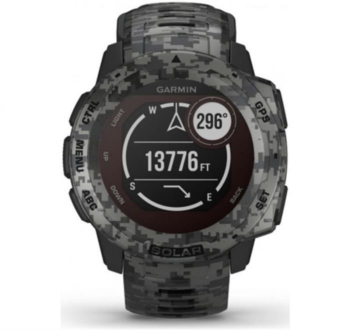 Смарт-годинник Garmin Instinct Solar Graphite Camo (010-02293-15)