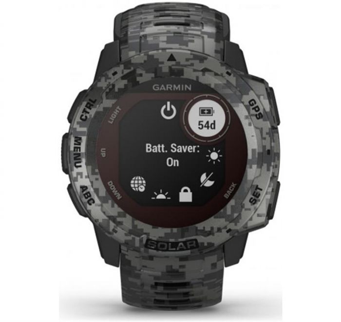 Смарт-годинник Garmin Instinct Solar Graphite Camo (010-02293-15)