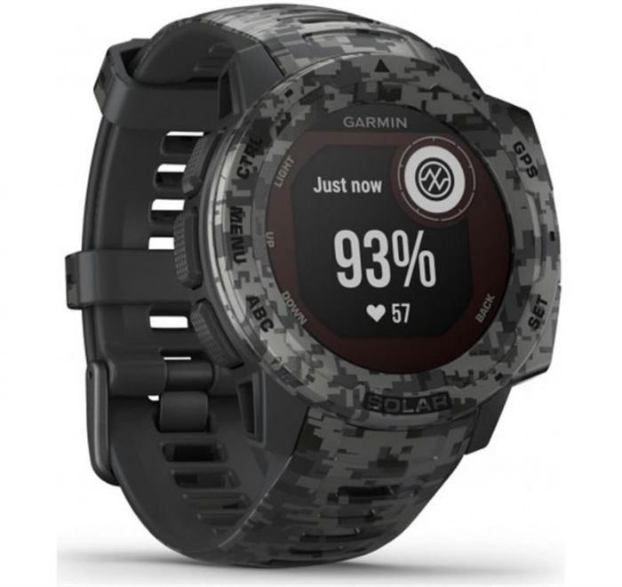 Смарт-годинник Garmin Instinct Solar Graphite Camo (010-02293-15)