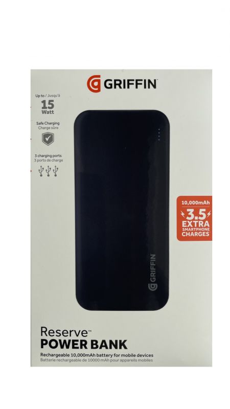 Універсальна мобільна батарея Griffin GP-147 10000mAh Black (GP-147-BLK)