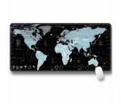 Килимок для миші Voltronic Карта світу Black/Silver (SJDT-23/20890)