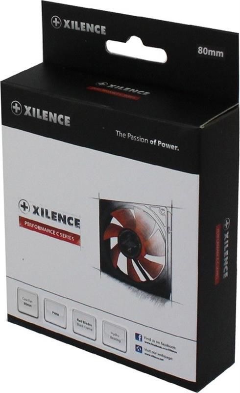 Вентилятор Xilence XPF92.R.PWM (XF041), 92х92х25мм, 4-pin, Black/Red