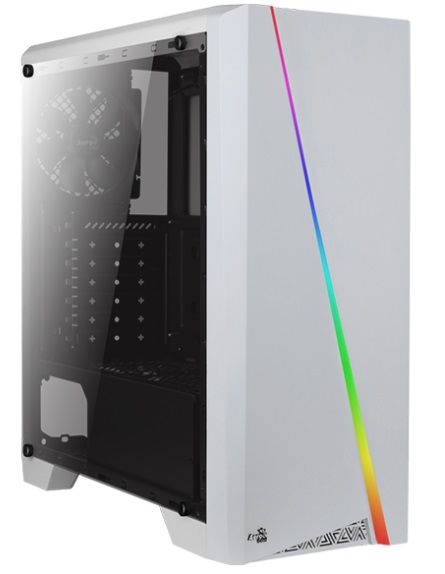 Корпус AeroCool Cylon WG RGB (Cylon WG Tempered Glass) White без БЖ