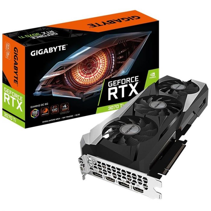 Відеокарта GF RTX 3070 Ti 8GB GDDR6X Gaming OC Gigabyte (GV-N307TGAMING OC-8GD)