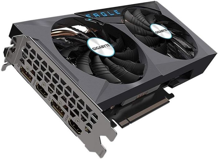 Відеокарта GF RTX 3060 Ti 8GB GDDR6 Eagle OC Gigabyte (GV-N306TEAGLE OC-8GD 2.0) (LHR)