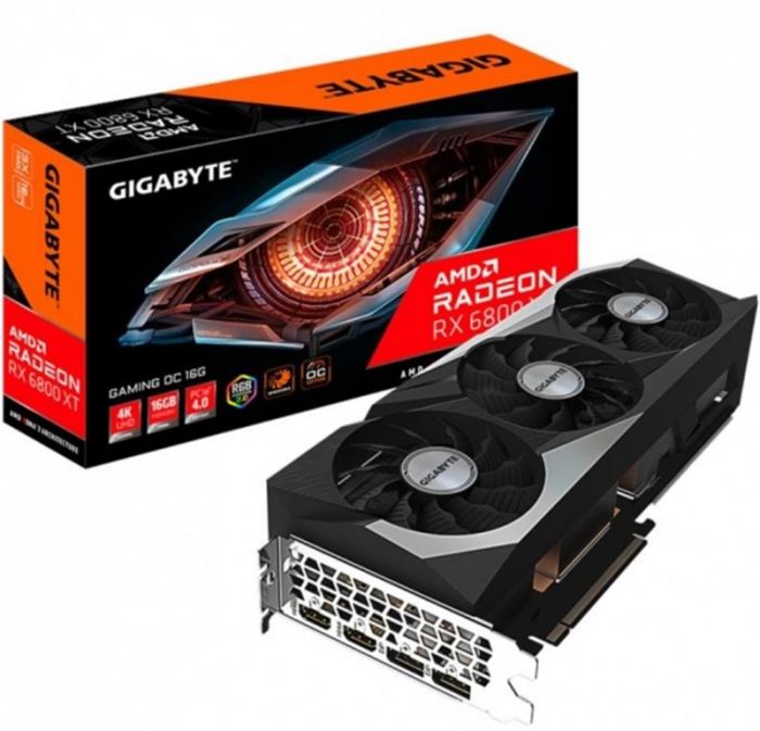 Відеокарта AMD Radeon RX 6800 XT 16GB GDDR6 Gaming OC Gigabyte (GV-R68XTGAMING OC-16GD)