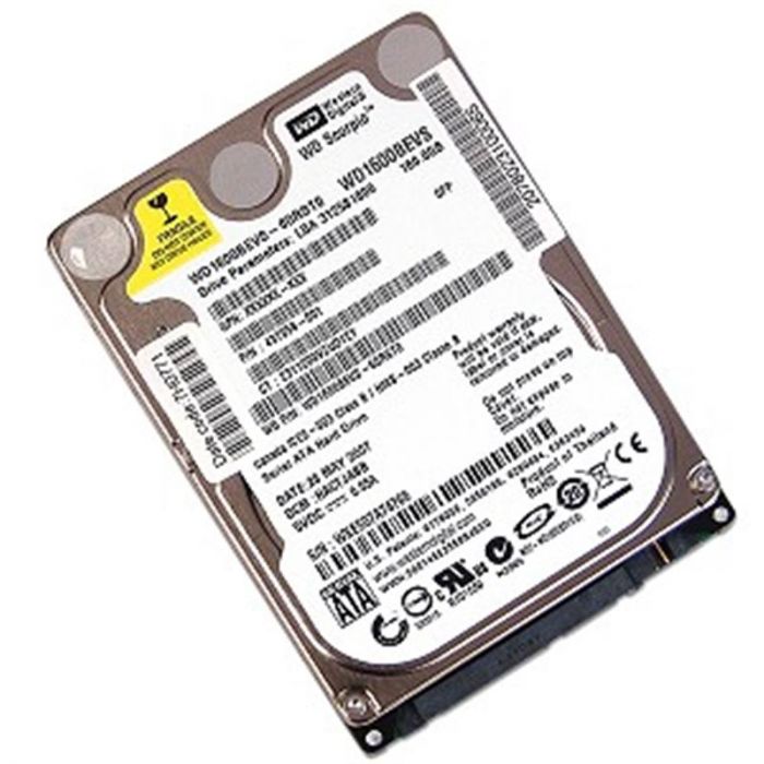 Накопичувач HDD 2.5" SATA  160GB WD Scorpio Blue 5400rpm 8MB (WD1600BEVS) Refurbished