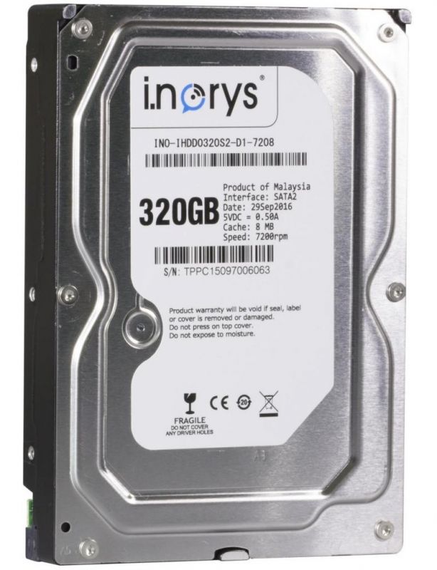 Накопичувач HDD SATA  320GB i.norys 7200rpm 8MB (INO-IHDD0320S2-D1-7208)