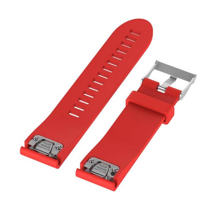 Ремінець для Garmin QuickFit 20 Smooth Silicone Band Red (QF20-SMSB-RED)