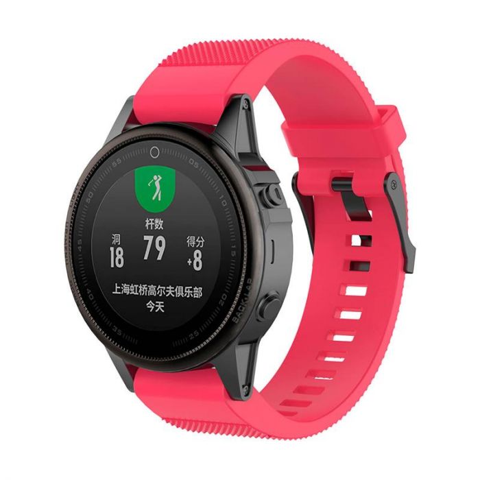 Ремінець для Garmin QuickFit 20 Dots Silicone Band Rose (QF20-STSB-ROSE)