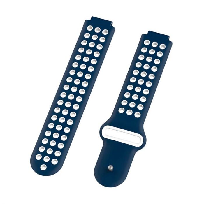 Ремінець для Garmin Universal 16 Nike-style Silicone Band Blue/White (U16-NSSB-BLWH)