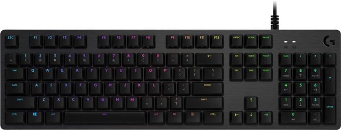 Клавiатура Logitech G512 Carbon Lightsync RGB Mechanical (920-009351) Black USB