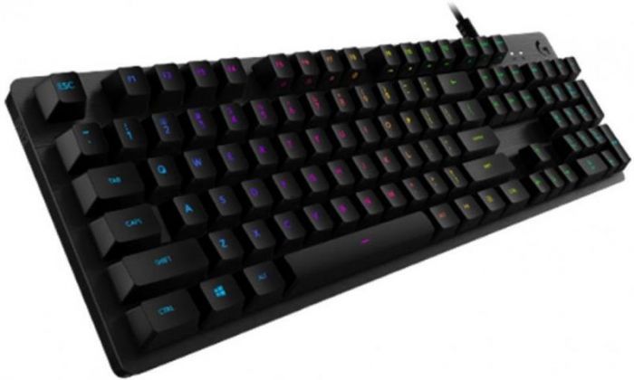 Клавiатура Logitech G512 Carbon Lightsync RGB Mechanical with GX Red switches Black (920-009370) 