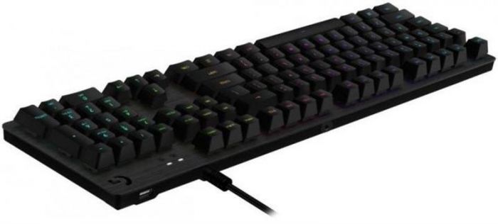 Клавiатура Logitech G512 Carbon Lightsync RGB Mechanical with GX Red switches Black (920-009370) 