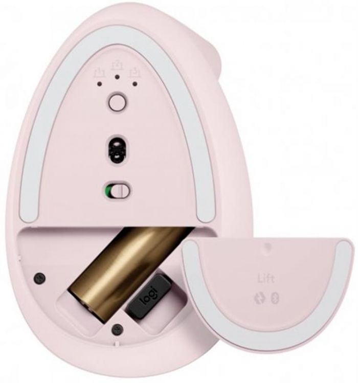 Мишка бездротова Logitech Lift Vertical Ergonomic Rose (910-006478)