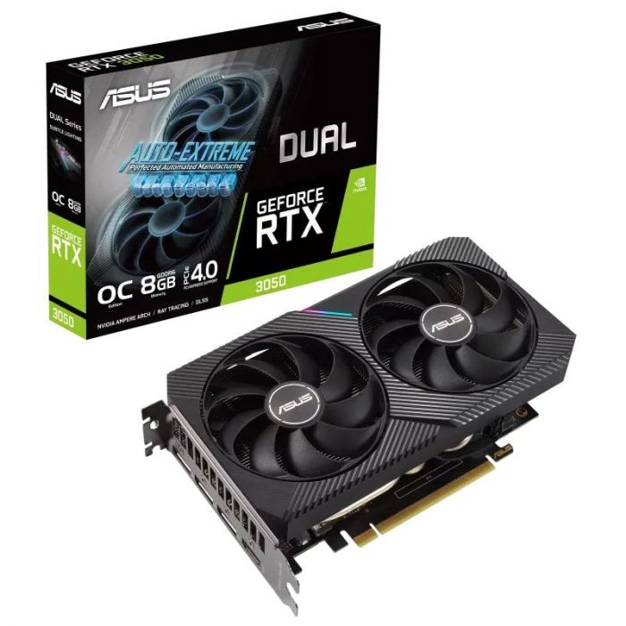 Відеокарта GF RTX 3050 8GB GDDR6 Dual OC Asus (DUAL-RTX3050-O8G)