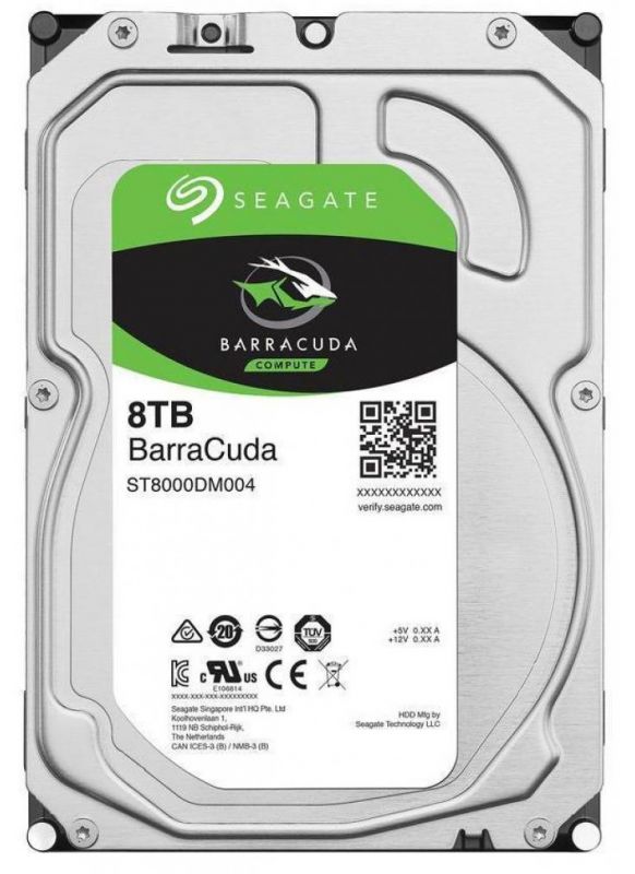 Накопичувач HDD SATA 8.0TB Seagate BarraCuda 256MB (ST8000DM004)