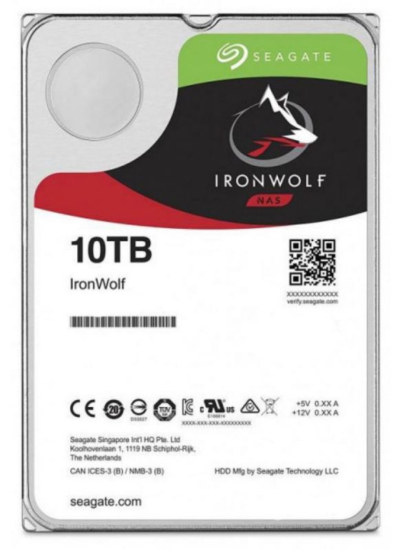 Накопичувач HDD SATA 10.0TB Seagate IronWolf NAS 7200rpm 256MB (ST10000VN0008)