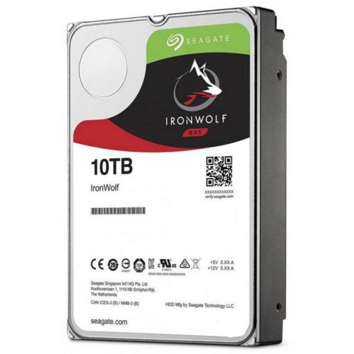 Накопичувач HDD SATA 10.0TB Seagate IronWolf NAS 7200rpm 256MB (ST10000VN0008)