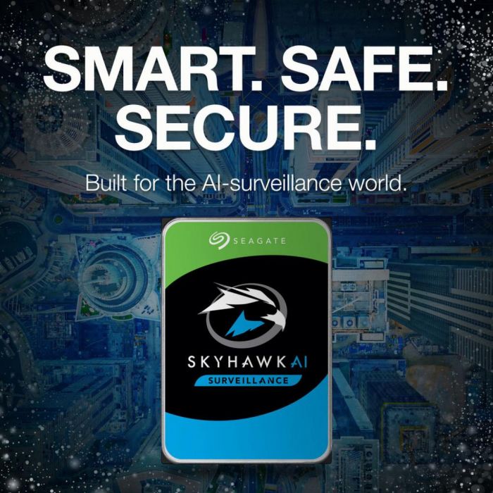 Накопичувач HDD SATA 16.0TB Seagate SkyHawk AI Surveillance 7200rpm 256MB (ST16000VE002)