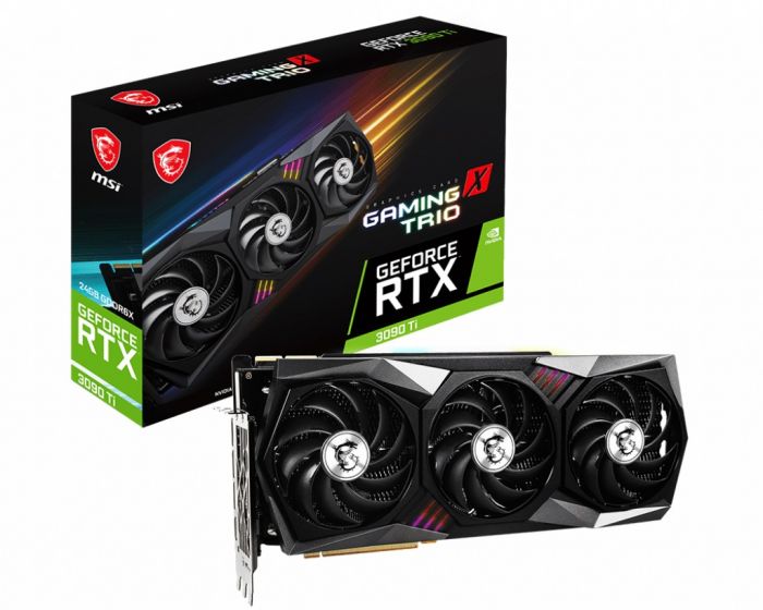 Відеокарта GF RTX 3090 Ti 24GB GDDR6X Gaming X Trio MSI (GeForce RTX 3090 Ti GAMING X TRIO 24G)